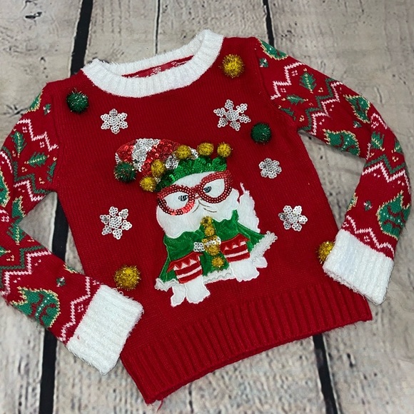 Grumpy cat ugly Christmas sweater 4T - Picture 1 of 5